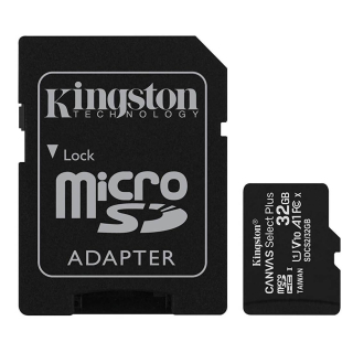 KINGSTON CANVAS SELECT PLUS MICROSDHC 32GB CLASS10 UHS-I A1 100MB/S