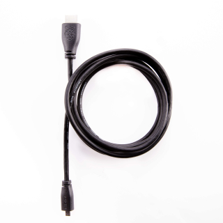 CABLE MICRO HDMI (TIPO D) 2M. NEGRO OFICIAL RASPBERRY PI