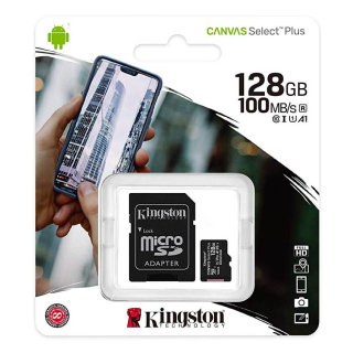  Editando: KINGSTON CANVAS SELECT PLUS MICROSDXC 128GB CLASS10 UHS-I A1 100MB/S 