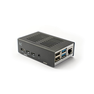 KKSB CAJA METALICA PARA RASPBERRY PI 4 - NEGRO/GRIS