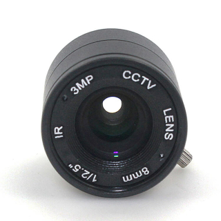 LENTE FIJA 8MM MONTURA CS PARA CAMARA HQ RASPBERRY PI