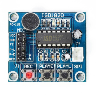 MODULO ISD1820 GRABACION Y REPRODUCCION MENSAJE DE VOZ