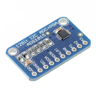 MODULO ADS1015 ADC 12BITS 4 CANALES + AMPLIFICADOR DE GANANCIA PROGRAMABLE