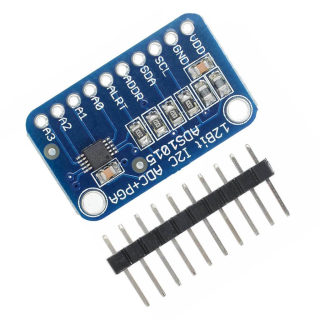 MODULO ADS1015 ADC 12BITS 4 CANALES + AMPLIFICADOR DE GANANCIA PROGRAMABLE