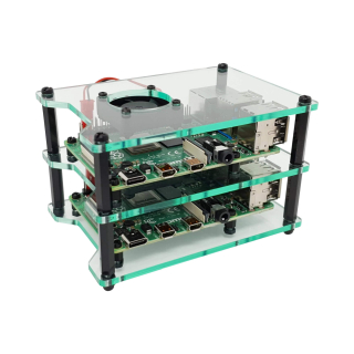 TORRE CLUSTER CON VENTILADORES PARA RASPBERRY PI