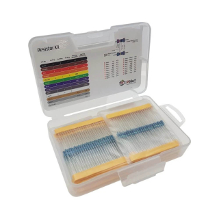 KIT 575 RESISTENCIAS 1/4W 1% (18 VALORES)