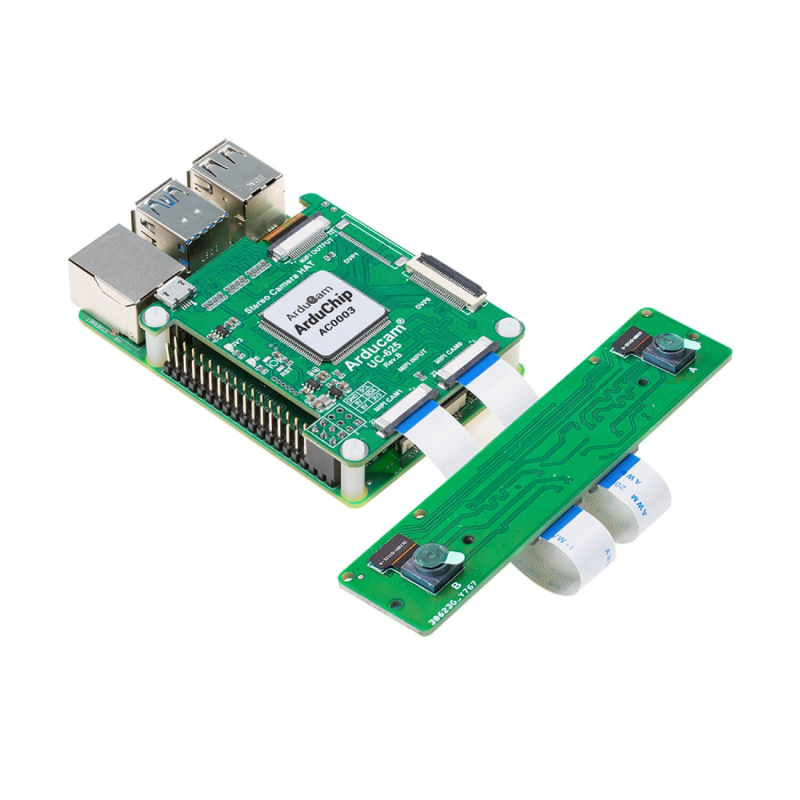 KIT CAMARA STEREO SINCRONIZADA 8MP PARA RASPBERRY PI