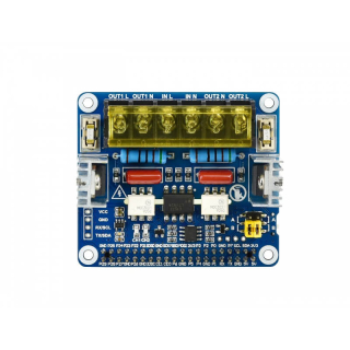 HAT TRIAC 2 CANALES PARA RASPBERRY PI