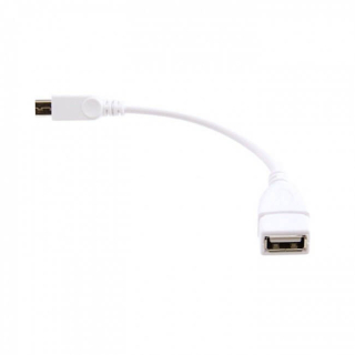 CABLE OTG MICROUSB/M USB-A/H BLANCO