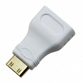 CONVERSOR MINI HDMI (TIPO C) A HDMI M/H - BLANCO