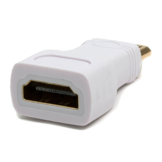 CONVERSOR MINI HDMI (TIPO C) A HDMI M/H - BLANCO