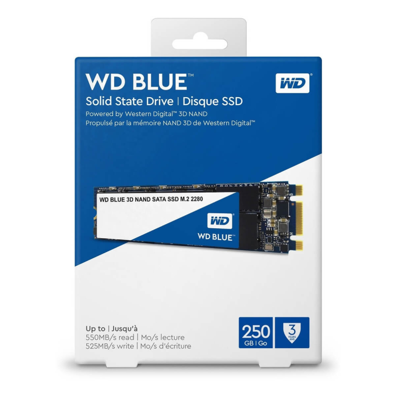 Idear tenedor Visible WESTERN DIGITAL WD BLUE SATA SSD M.2 2280 250GB