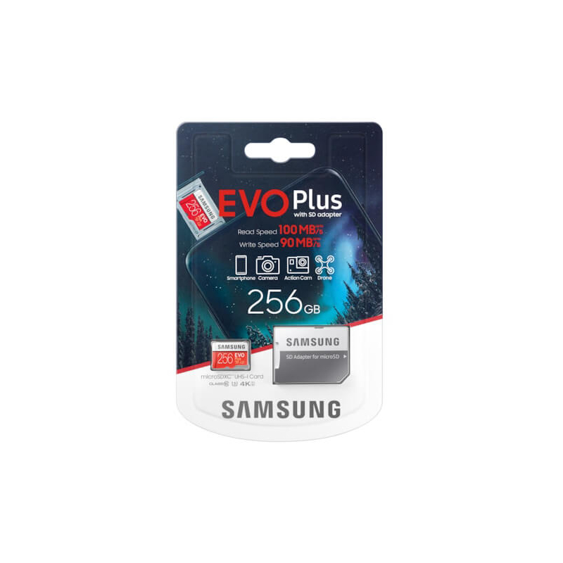 SAMSUNG EVO PLUS (2020) MICROSDXC 256GB C10 UHS-I U3 100MB/S