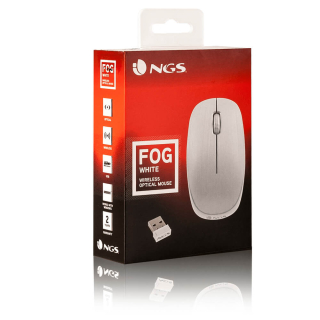 NGS FOG WHITE RATON INALAMBRICO BLANCO - USB NANO 2,40GHZ