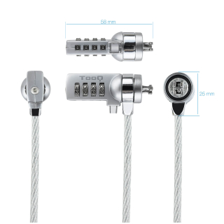 CABLE SEGURIDAD KENSINGTON CON COMBINACION