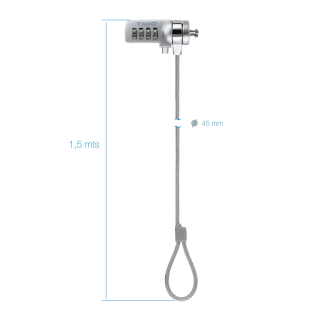 CABLE SEGURIDAD KENSINGTON CON COMBINACION