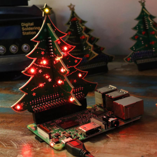 ARBOL DE NAVIDAD 3D PARA RASPBERRY PI