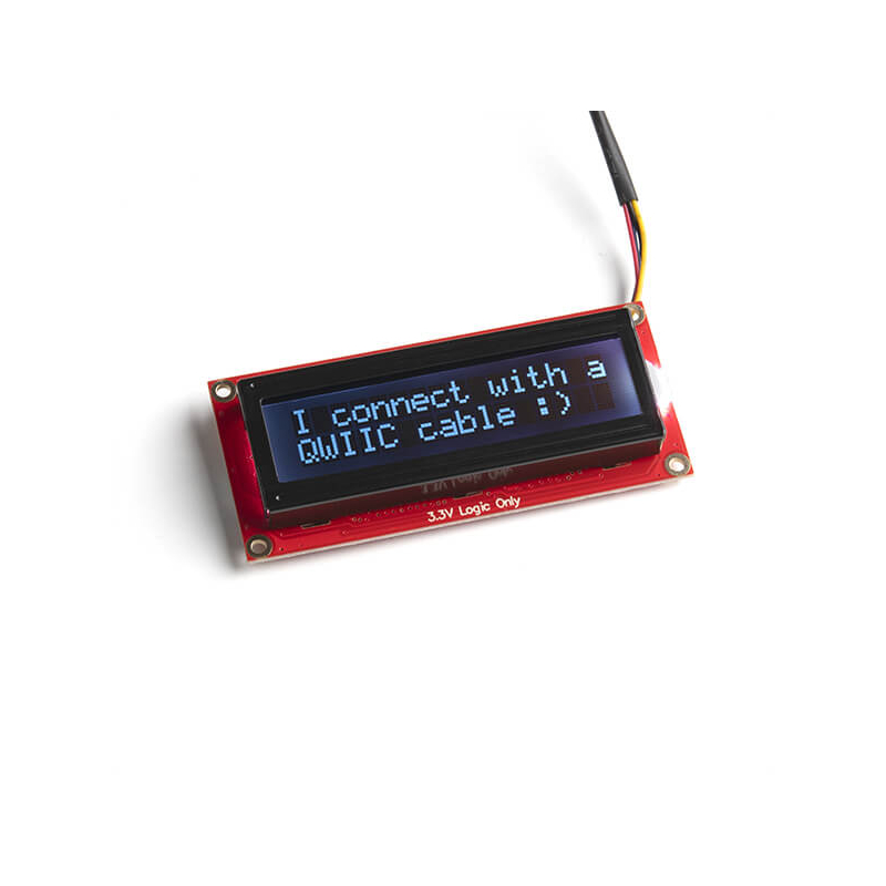 SparkFun 16x2 SerLCD - RGB Text (Qwiic)