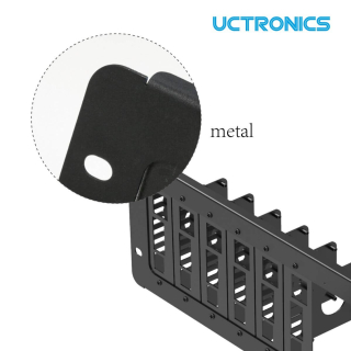 UCTRONICS 19 inch 3U Rack Mount for Raspberry Pi 4, with 8 Mounting Plates, Extendable to Support 12 Units of All Raspberry Pi B