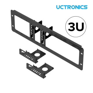 UCTRONICS Mounting Plates for Raspberry Pi 4 B Models, Compatible with 19 inch 3U Rack Mount, 4-Pack