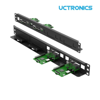 UCTRONICS Blank Covers for 19 inch 1U Raspberry Pi Rackmount, 2-Pack