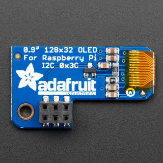 Adafruit PiOLED - 128x32 Monochrome OLED Add-on for Raspberry Pi