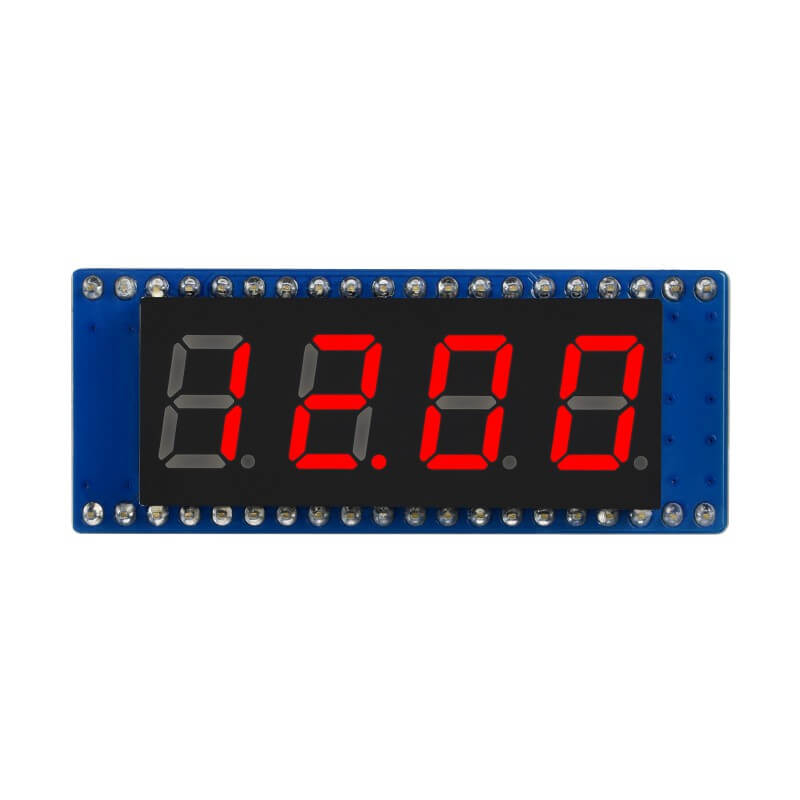 4-digit 8-segment Display Module for Raspberry Pi Pico, SPI-compatible