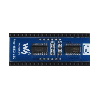 4-digit 8-segment Display Module for Raspberry Pi Pico, SPI-compatible