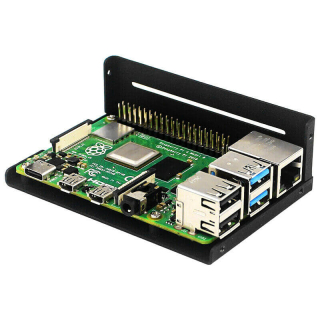 CAJA ACERO NEGRA PARA RASPBERRY PI 4 Y PANTALLA LCD 3,5"