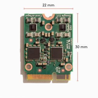 GOOGLE CORAL M.2 ACCELERATOR WITH DUAL EDGE TPU