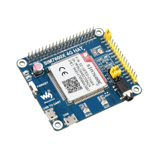 HAT 4G / 3G / 2G / GSM / GPRS / GPS SIM7600E PARA RASPBERRY PI