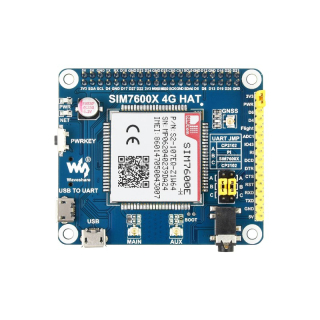 HAT 4G / 3G / 2G / GSM / GPRS / GPS SIM7600E PARA RASPBERRY PI