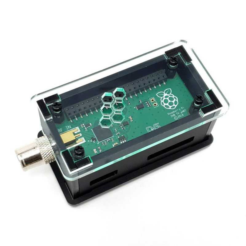 CAJA ACRILICA PARA RASPBERRY PI TV HAT Y RASPBERRY PI ZERO (v2.0)