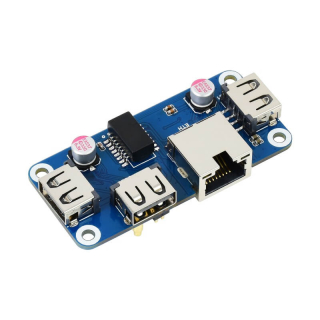 HAT ETHERNET/HUB USB PARA RASPBERRY PI