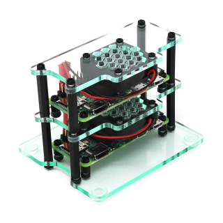 MINI TORRE CLUSTER PARA RASPBERRY PI ZERO 2 W (CON VENTILADORES)