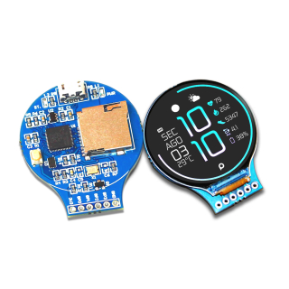 ROUNDYPI - PLACA CON LCD REDONDO BASADO EN RP2040