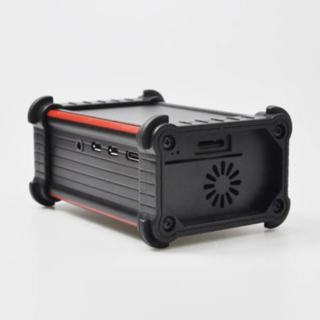 CAJA RUGERIZADA PARA RASPBERRY PI 4 CON DISIPADOR Y VENTILADOR INTEGRADO