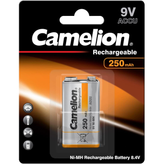 CAMELION PILA RECARGABLE 9V 250MAH NI-MH