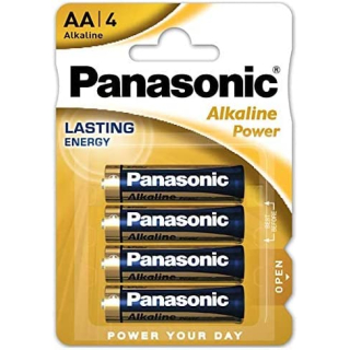 PANASONIC PILAS ALCALINAS LR06 AA 1,5V - PACK 4 PILAS