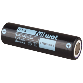 FULLWAT BATERIA LITIO-ION 18650 3,7V 2600MAH