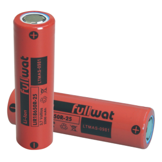 FULLWAT BATERIA LITIO-ION 18650 3,7V 2500MAH (ALTA DESCARGA)