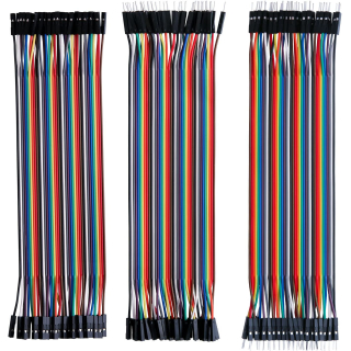 PACK CABLE DUPONT 20CM - 120 LINEAS - M/M H/H M/H (40 DE CADA)