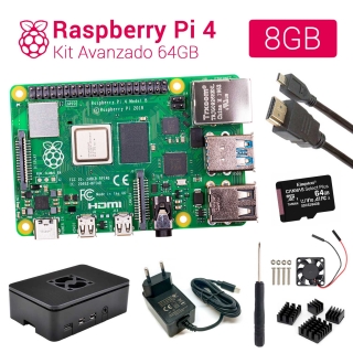 RASPBERRY PI 4 - KIT AVANZADO 8GB/64GB