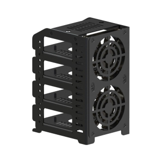 CAJA TORRE CLUSTER METALICA PARA 4x RASPBERRY PI