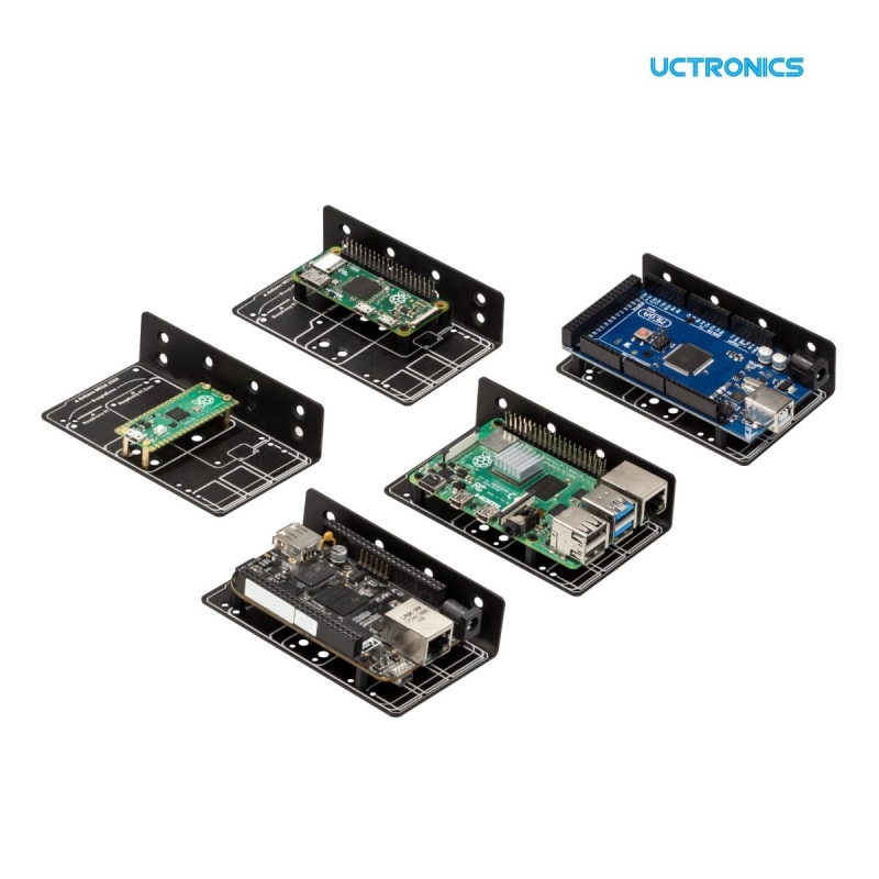 SOPORTE MONTAJE RAIL CARRIL DIN - COMPATIBLE RASPBERRY PI, ZERO, PICO ...