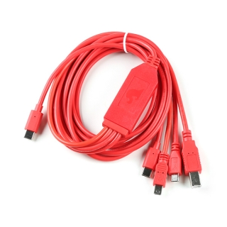 SPARKFUN MULTI-USB CABLE 4-EN-1 - USB-C HOST