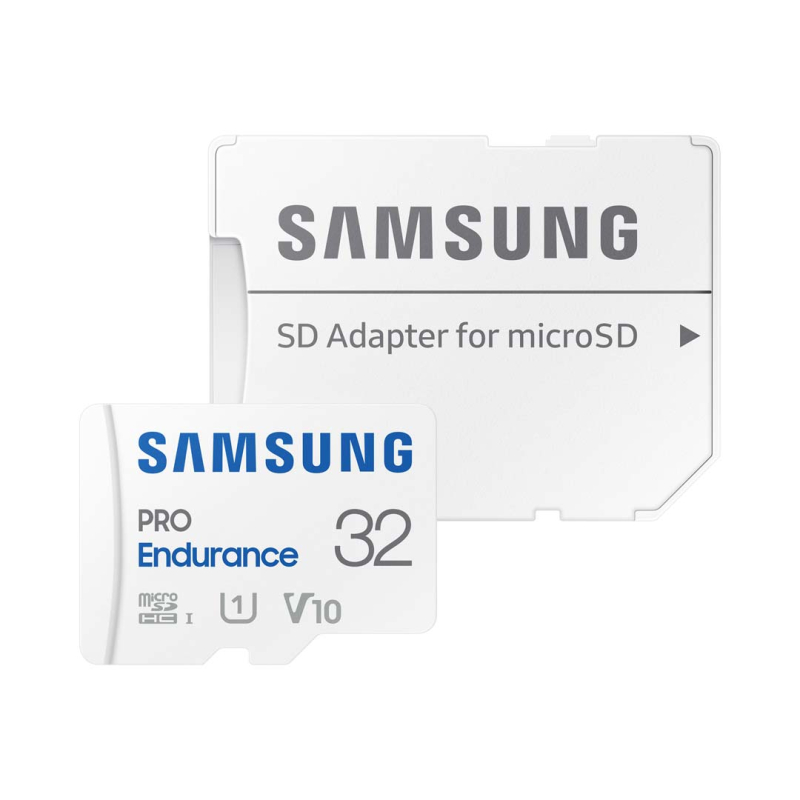 SAMSUNG PRO ENDURANCE MICROSD 32GB - U1 V10 C10 SDR104 - 100MB/S
