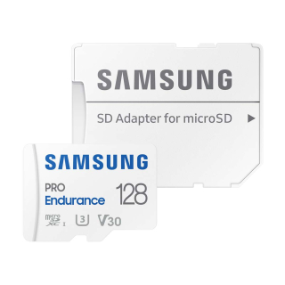 SAMSUNG PRO ENDURANCE MICROSD 128GB - U3 V30 C10 SDR104 - 100MB/S