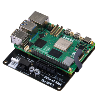 PLACA EXPANSORA CON SLOT PCIe PARA RASPBERRY PI 5