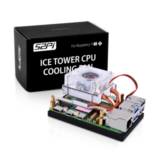 ICE TOWER RGB LED - VENTILADOR BAJO PERFIL RASPBERRY PI 5